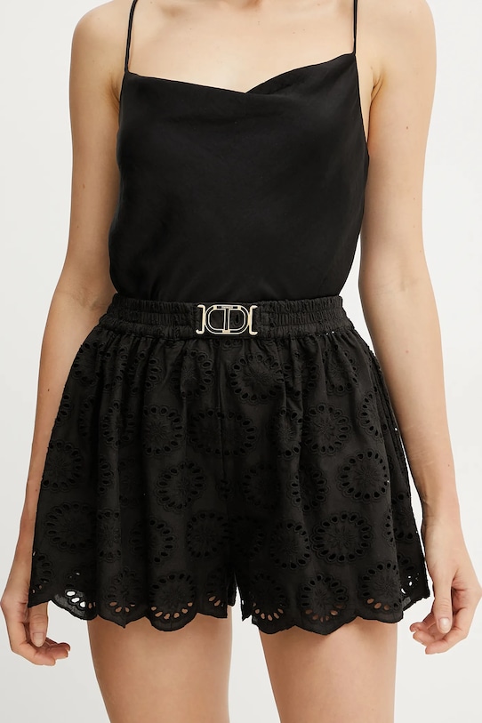 Хлопковые шорты Twinset, черный
Хлопковые шорты Twinset, черный