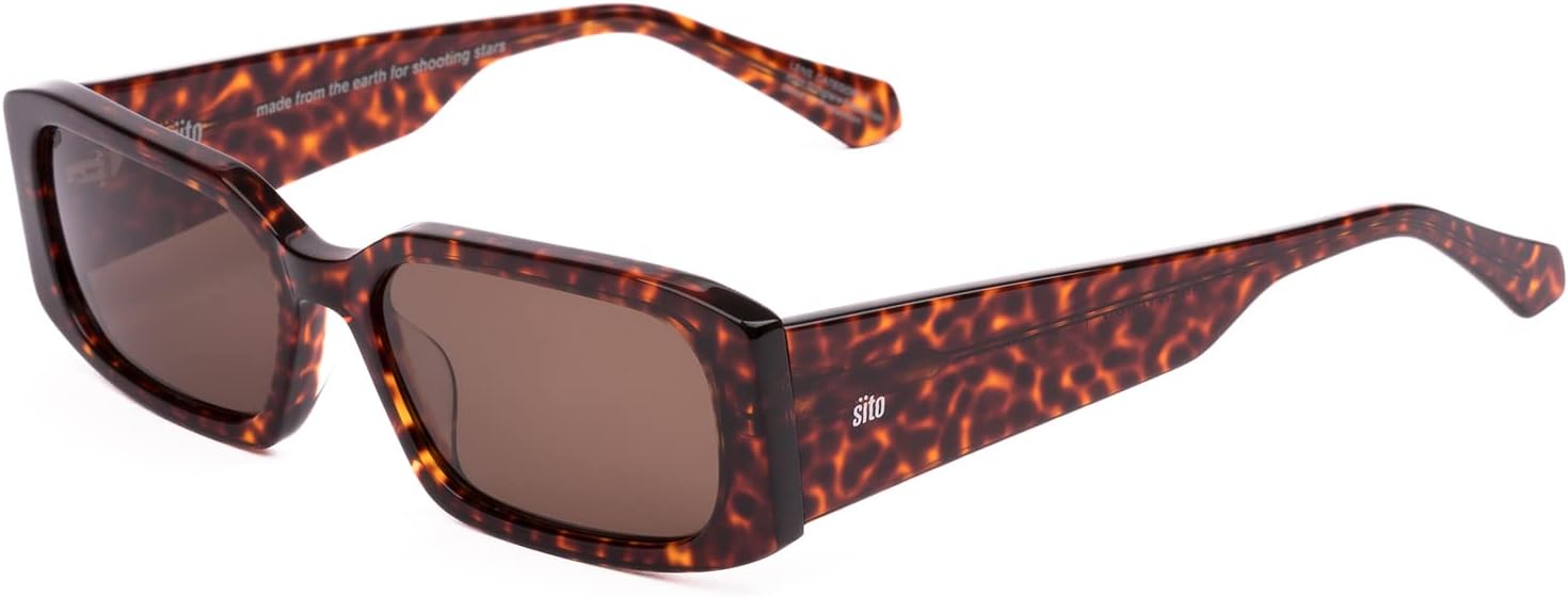 Солнцезащитные очки SITO SHADES Inner Vision Retro прямоугольной формы, поляризованные/неполяризованные, для мужчин и женщин, модные, для фестивалей, защита от УФ-излучения 100%, Cheetah
Солнцезащитные очки SITO SHADES Inner Vision Retro прямоугольной формы, поляризованные/неполяризованные, для мужчин и женщин, модные, для фестивалей, защита от УФ-излучения 100%, Cheetah