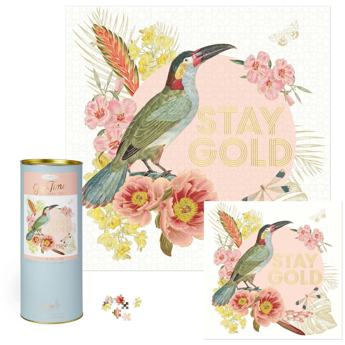 Пазл с позолотой "Тукан Коллаж", 1000 шт. Jigsaw
Пазл с позолотой "Тукан Коллаж", 1000 шт. Jigsaw