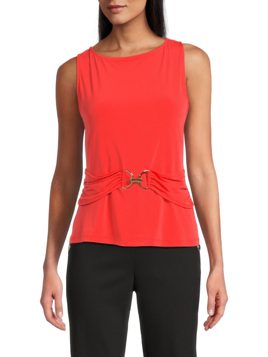 Топ без рукавов с поясом Halston, цвет Fire Red
Топ без рукавов с поясом Halston, цвет Fire Red