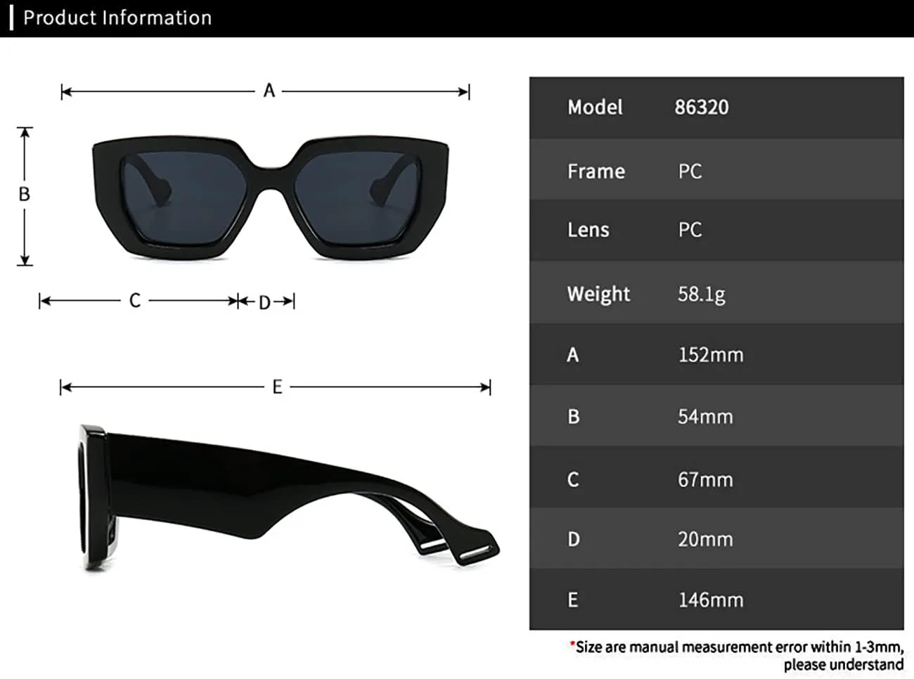 HYLLE Винтажные солнцезащитные очки большого размера для женщин, квадратная форма, ретро, роскошные большие солнцезащитные очки, модные очки, Dark Green/Clear
HYLLE Винтажные солнцезащитные очки большого размера для женщин, квадратная форма, ретро, роскошные большие солнцезащитные очки, модные очки, Dark Green/Clear