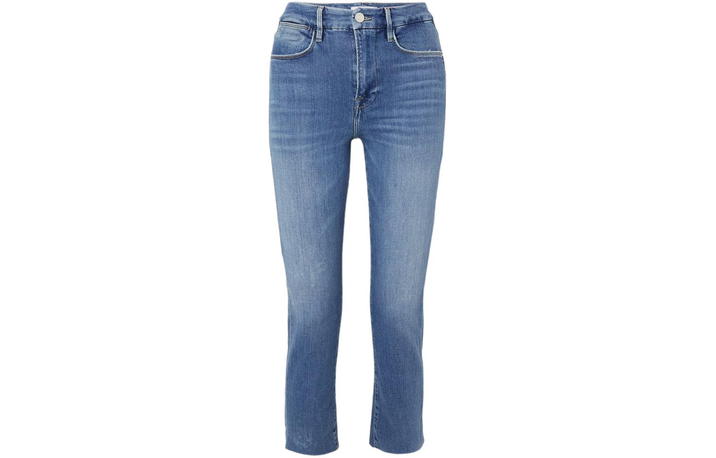 Сырой крой укороченные джинсы FRAME, синие
Сырой крой укороченные джинсы FRAME, синие