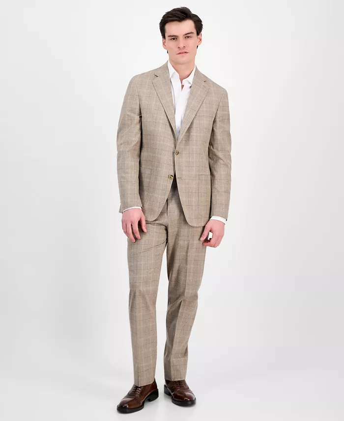 Мужской классический костюм из итальянской шерсти Michael Kors, коричневый
Мужской классический костюм из итальянской шерсти Michael Kors, коричневый