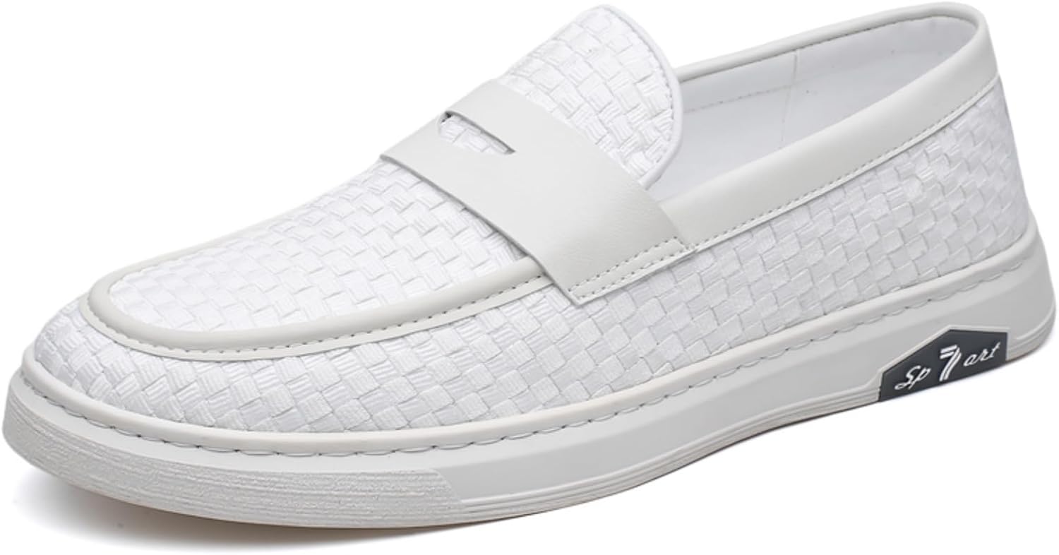 Мужские стильные плетеные лоферы, повседневная модная обувь - идеально для прогулок по городу, встреч с друзьями и ежедневной носки Kpdwfms, белый
Мужские стильные плетеные лоферы, повседневная модная обувь - идеально для прогулок по городу, встреч с друзьями и ежедневной носки Kpdwfms, белый