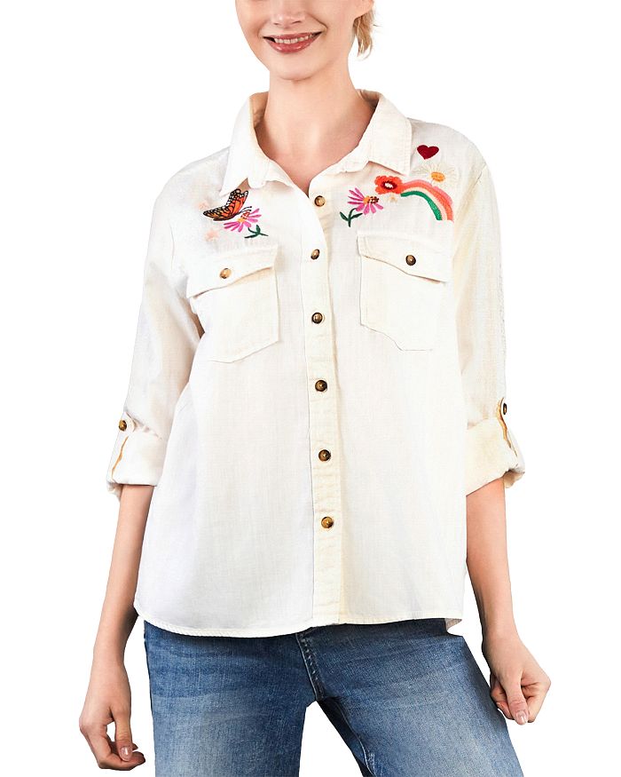 Джинсовая рубашка Happy Place Billy T, белый
Джинсовая рубашка Happy Place Billy T, белый