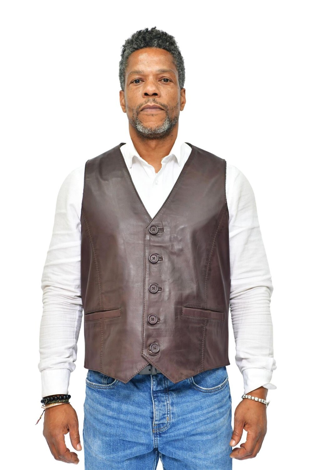 Классический кожаный жилет честер Infinity Leather, коричневый
Классический кожаный жилет честер Infinity Leather, коричневый