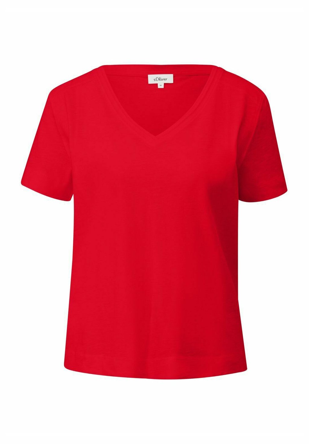 Базовая футболка V-AUSSCHNITT KURZARM FLAMMGARN s.Oliver, красный 
Базовая футболка V-AUSSCHNITT KURZARM FLAMMGARN s.Oliver, красный