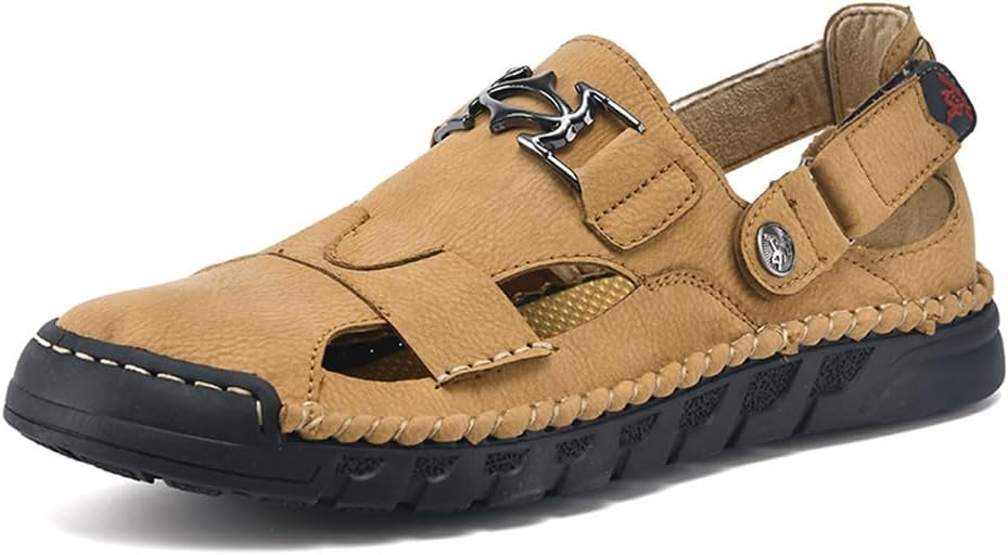 Мужские сандалии Asifn для улицы, кожаные, ручной работы, с закрытым носком, летние пляжные, мягкие, с перфорацией, дышащие, для прогулок и походов, повседневная обувь, желтый
Мужские сандалии Asifn для улицы, кожаные, ручной работы, с закрытым носком, летние пляжные, мягкие, с перфорацией, дышащие, для прогулок и походов, повседневная обувь, желтый