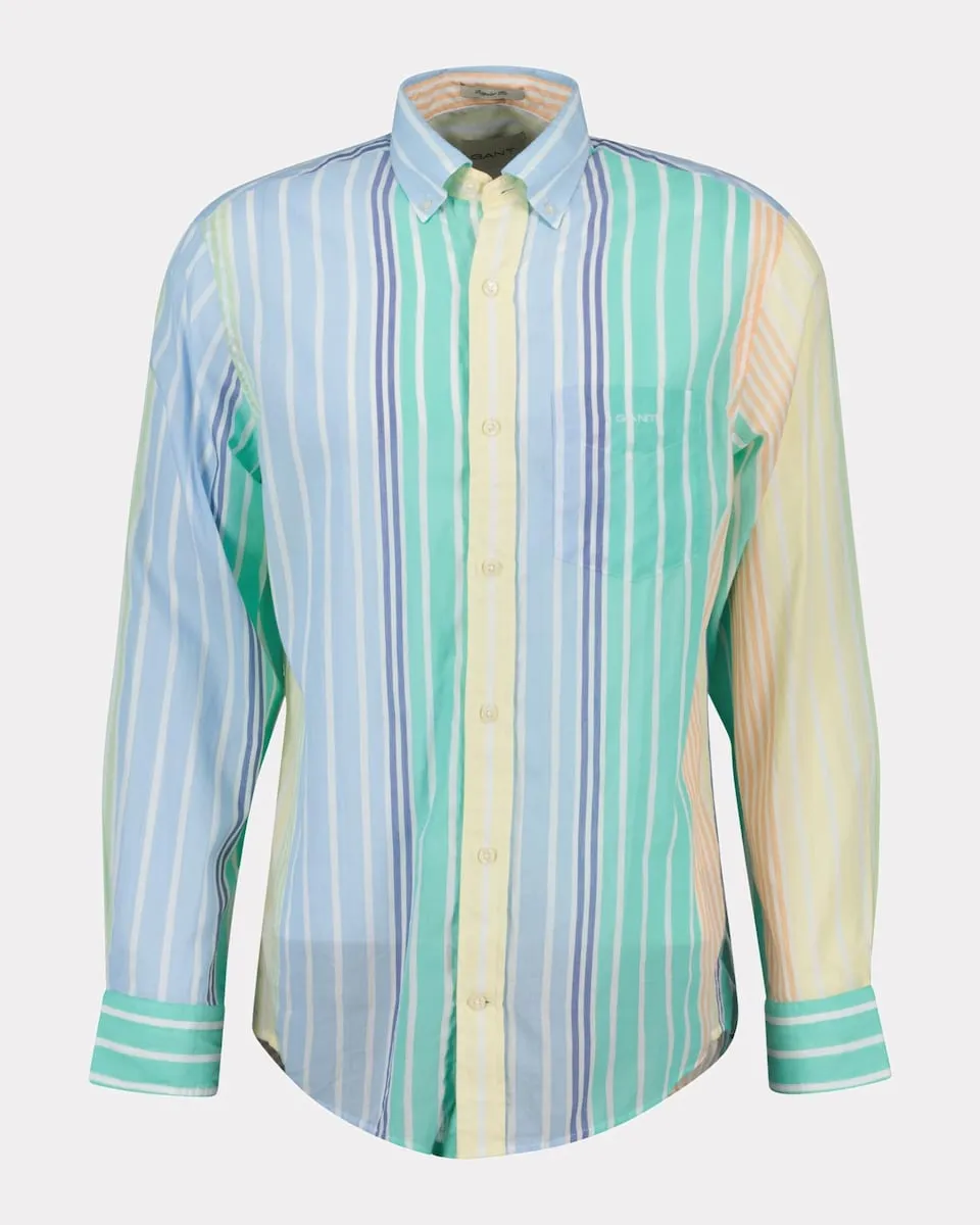 Мужская рубашка с длинным рукавом в полоску Gant, многоцветный
Мужская рубашка с длинным рукавом в полоску Gant, многоцветный