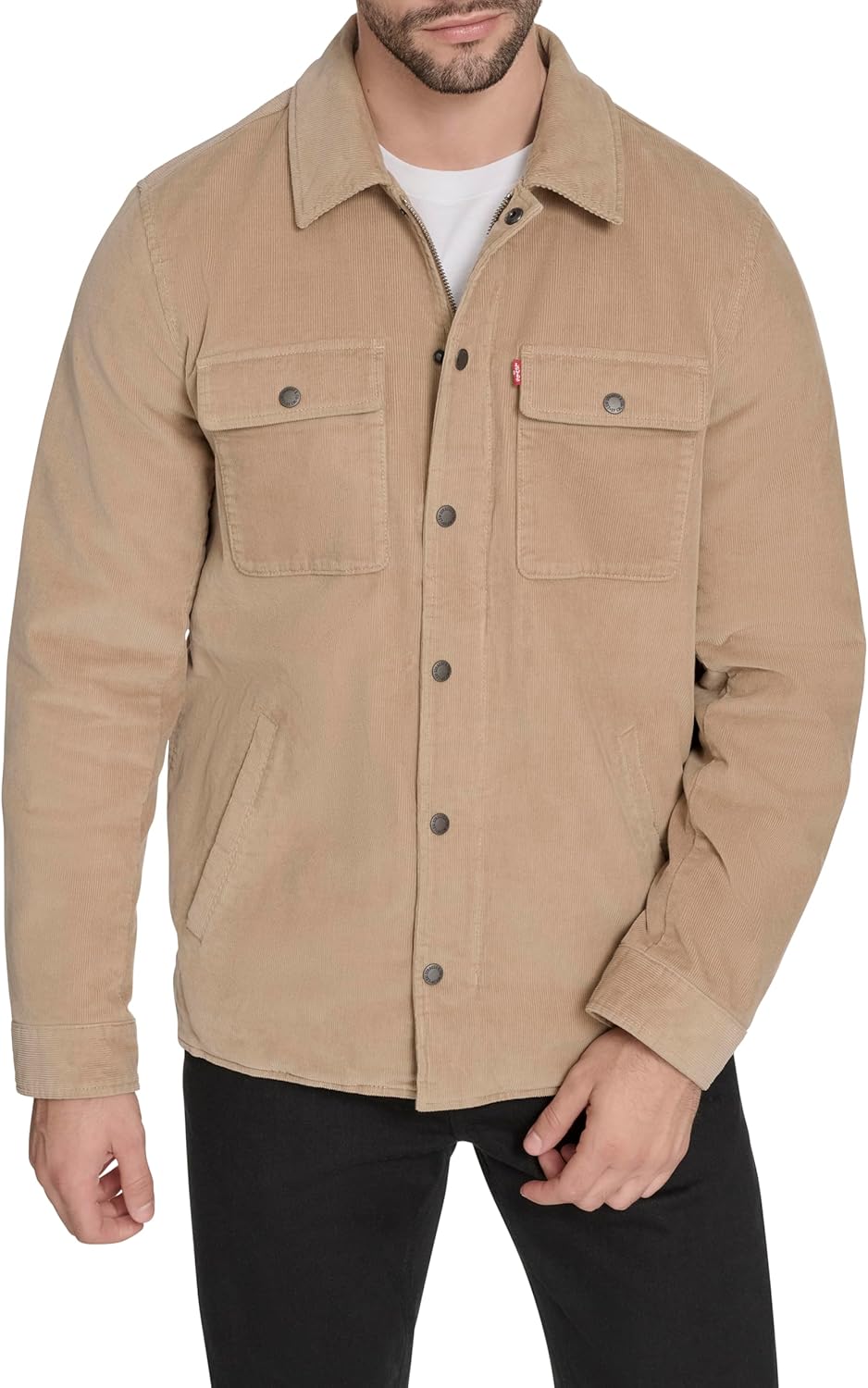 Мужская вельветовая куртка-рубашка Levi's, True Tan Filled
Мужская вельветовая куртка-рубашка Levi's, True Tan Filled