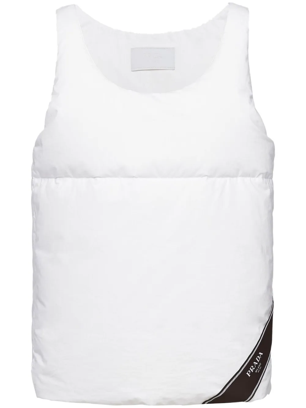 Дутый жилет Prada, белый
Дутый жилет Prada, белый