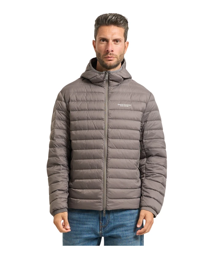 Серая пуховая куртка с высоким воротником Armani Exchange, серый
Серая пуховая куртка с высоким воротником Armani Exchange, серый