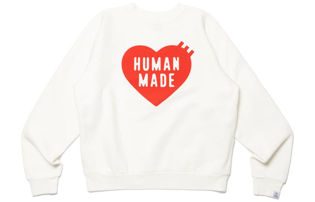 Свитшот с принтом логотипа HUMAN MADE, серый 
Свитшот с принтом логотипа HUMAN MADE, серый