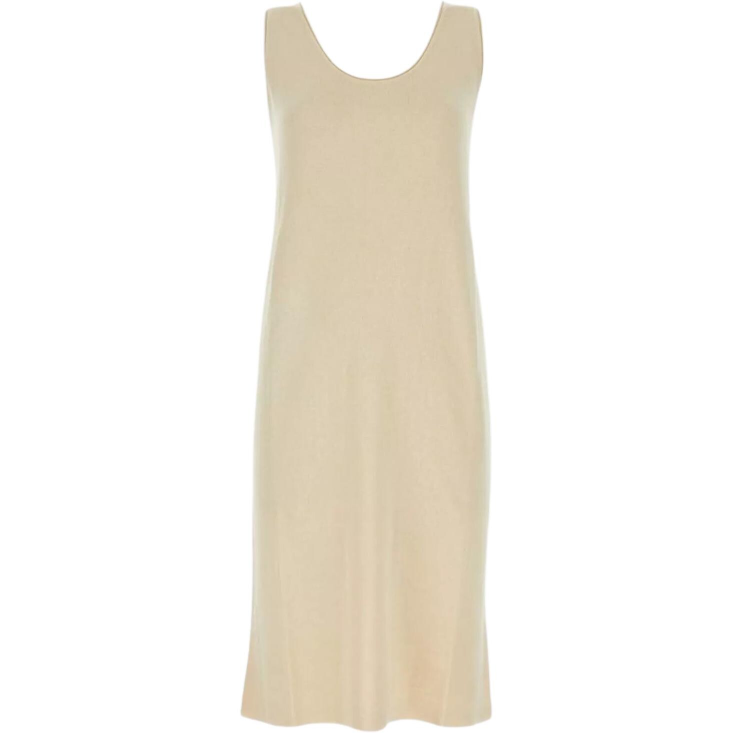 Платье без рукавов женское бежевое The Row 
Платье без рукавов женское бежевое The Row