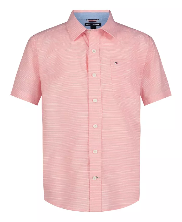 Рубашка с фактурой Tommy для больших мальчиков Tommy Hilfiger, розовый
Рубашка с фактурой Tommy для больших мальчиков Tommy Hilfiger, розовый