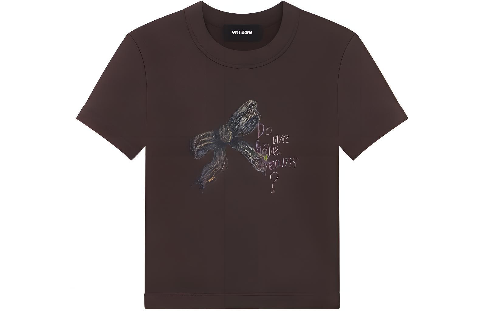 Футболка женская WE11DONE, коричневый
Футболка женская WE11DONE, коричневый