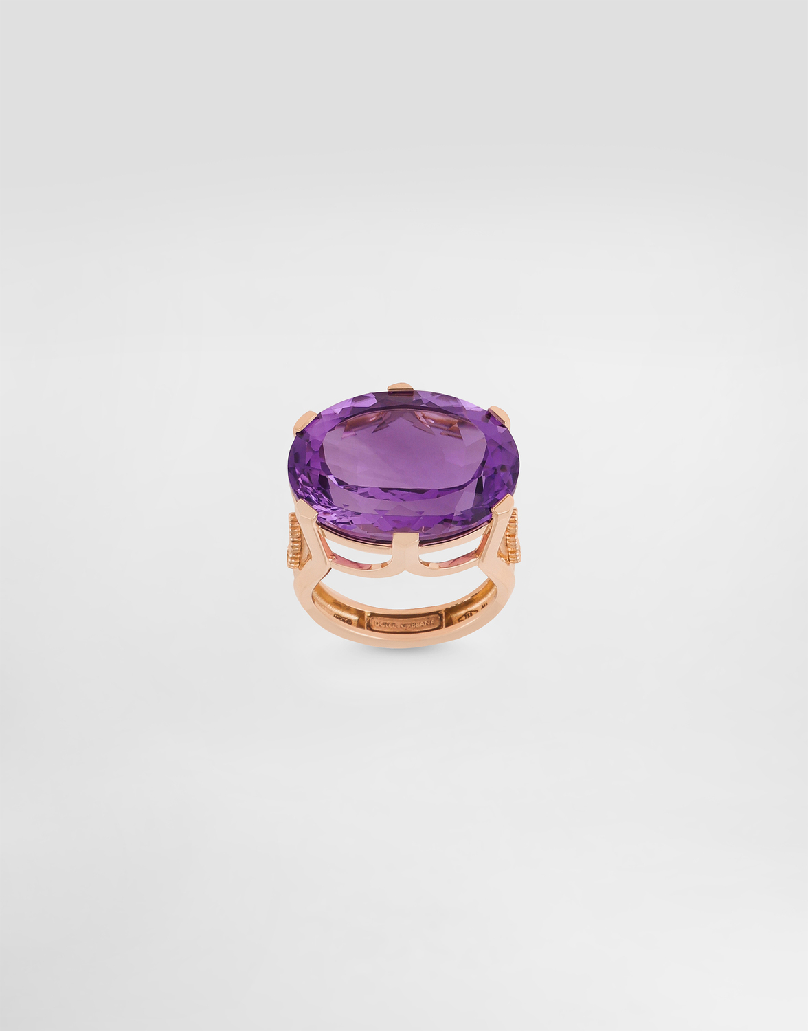Кольцо Anna из 18-каратного красного золота с аметистом и бриллиантами DOLCE & GABBANA, фиолетовый
Кольцо Anna из 18-каратного красного золота с аметистом и бриллиантами DOLCE & GABBANA, фиолетовый