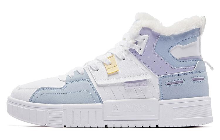 Кеды, скейтборд обувь женская высокая белый/синий Qiaodan
Кеды, скейтборд обувь женская высокая белый/синий Qiaodan