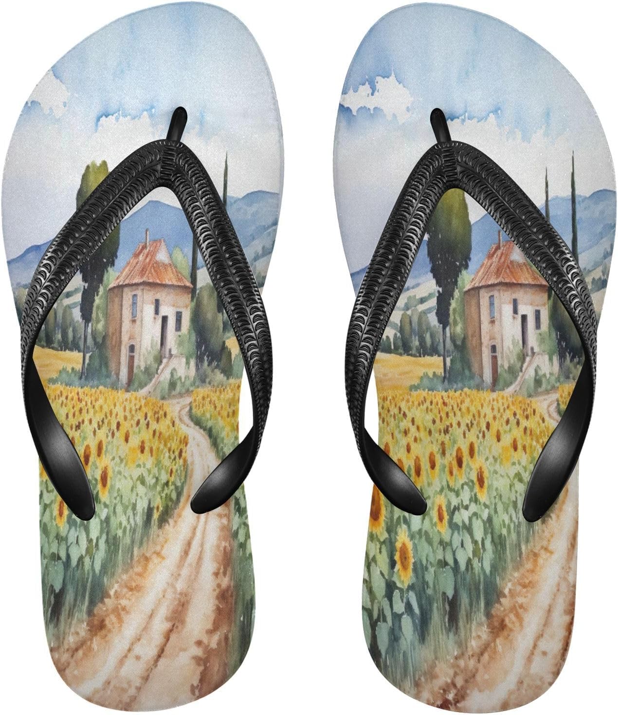 Домашние сланцы с подсолнухами, пляжные шлепанцы, резиновые нескользящие летние тапочки для женщин и мужчин Sinestour, Sunflowers Field House
Домашние сланцы с подсолнухами, пляжные шлепанцы, резиновые нескользящие летние тапочки для женщин и мужчин Sinestour, Sunflowers Field House