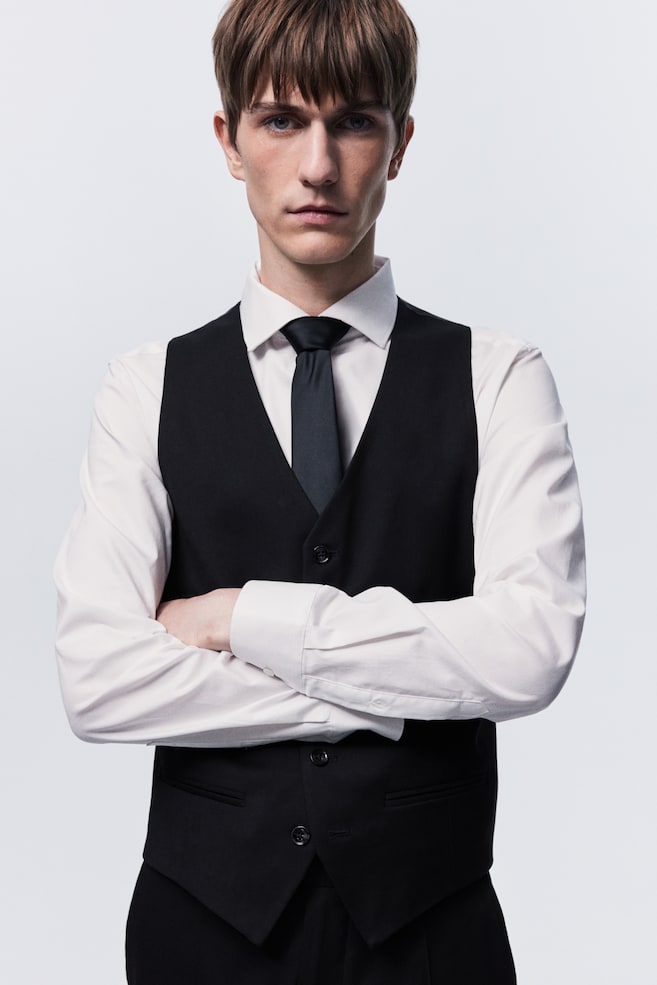 Облегающий жилет H&M, черный
Облегающий жилет H&M, черный