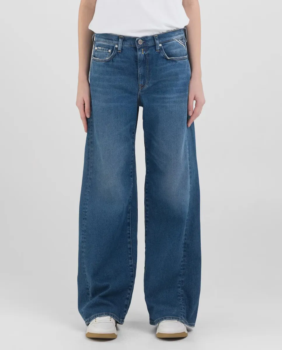 Женские джинсы-бойфренды с петлями для ремня и боковыми карманами Replay, синий
Женские джинсы-бойфренды с петлями для ремня и боковыми карманами Replay, синий