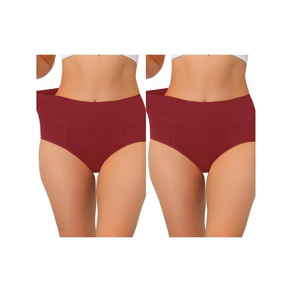 2 упаковки женского хлопкового нижнего белья с завышенной талией (доступны в размерах больших размеров), нижнего белья для контроля живота ALLEGRA K, цвет Burgundy
2 упаковки женского хлопкового нижнего белья с завышенной талией (доступны в размерах больших размеров), нижнего белья для контроля живота ALLEGRA K, цвет Burgundy