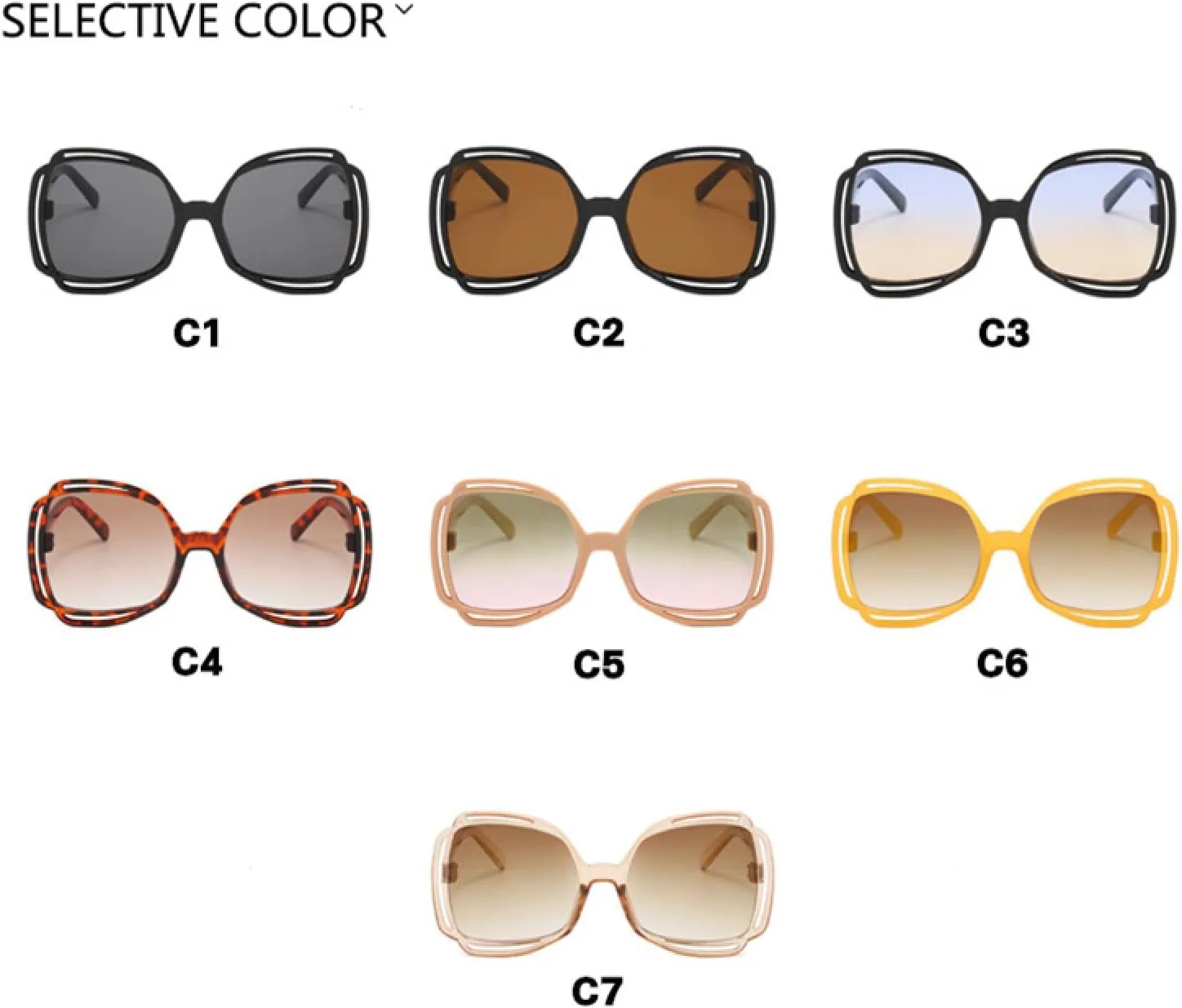 Роскошные солнцезащитные очки большого размера для женщин и мужчин, винтажные панк-очки, модный тренд, большие оправы, градиентные оттенки TKKTLLT, Yellow Tea
Роскошные солнцезащитные очки большого размера для женщин и мужчин, винтажные панк-очки, модный тренд, большие оправы, градиентные оттенки TKKTLLT, Yellow Tea