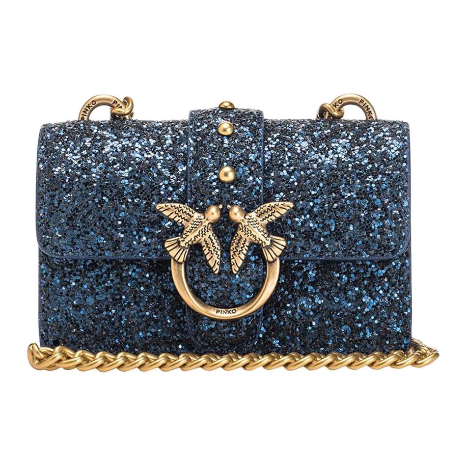 PINKO Кожаная сумка через плечо, женская синяя Crossbody Bag
PINKO Кожаная сумка через плечо, женская синяя Crossbody Bag