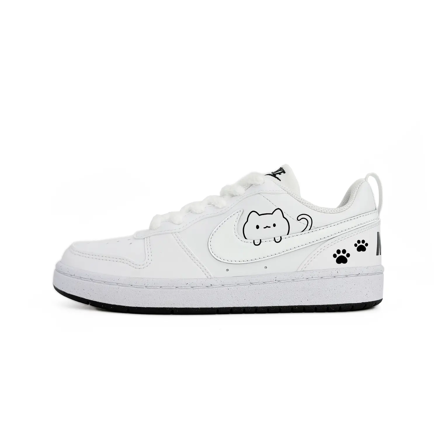 Nike Court Borough Curious Cat Abrasion Resistant Kids' Skateboarding Shoes White Teenagers
Nike Court Borough Curious Cat Abrasion Resistant Kids' Skateboarding Shoes White Teenagers