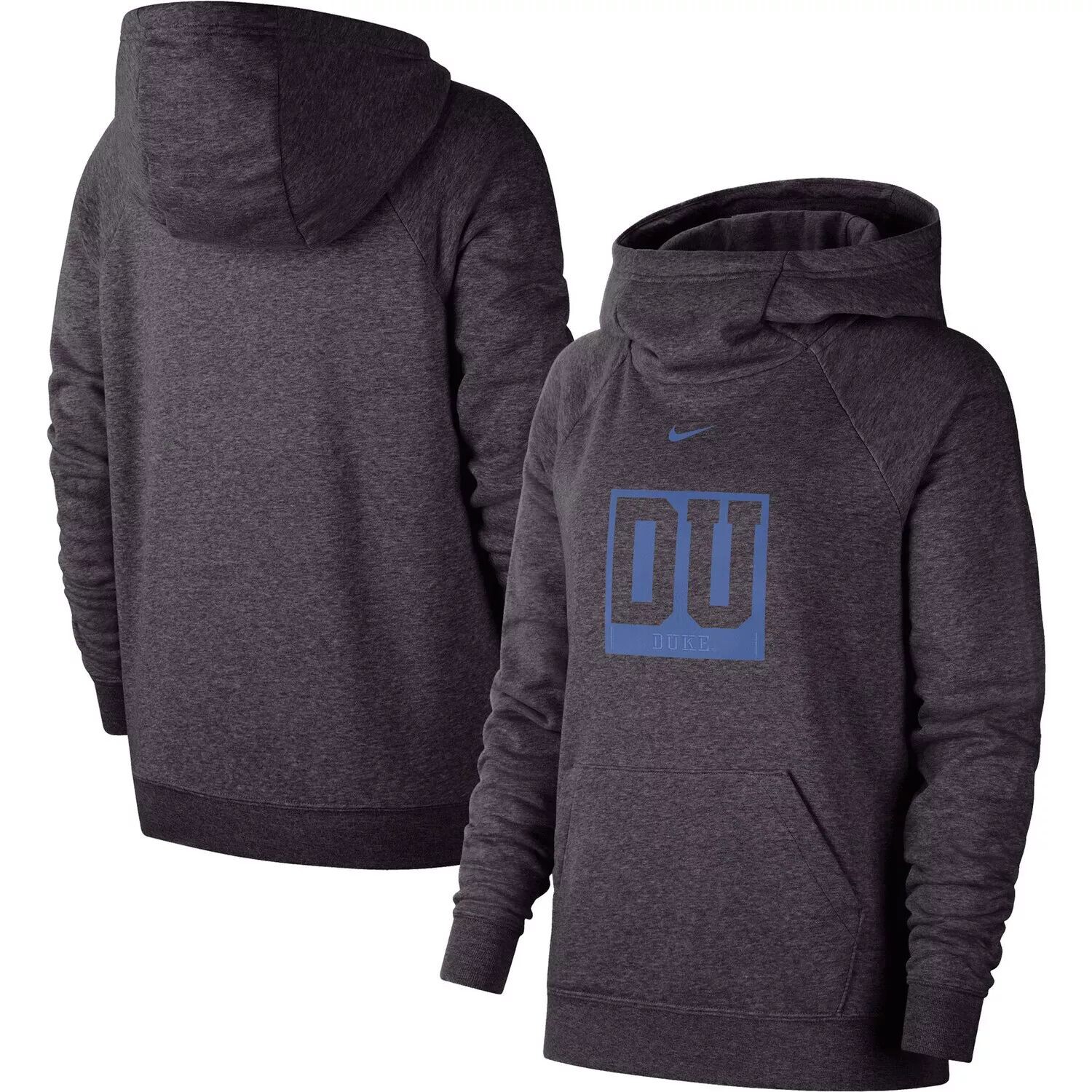 Женский пуловер с капюшоном Nike Charcoal Duke Blue Devils Essential с воротником-воронкой и регланом Nike
Женский пуловер с капюшоном Nike Charcoal Duke Blue Devils Essential с воротником-воронкой и регланом Nike