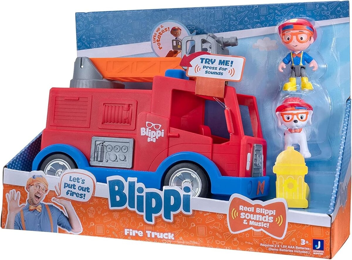 Blippi Firetruck: звуки, фигурки и развивающие развлечения для малышей Moose Toys
Blippi Firetruck: звуки, фигурки и развивающие развлечения для малышей Moose Toys
