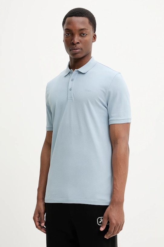 Хлопковая поло Hugo, синий
Хлопковая поло Hugo, синий