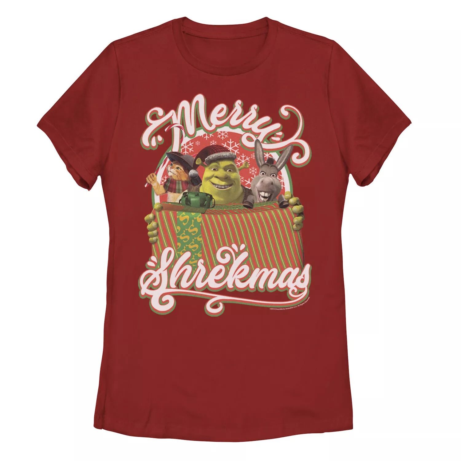 Футболка с плакатом «Шрек» для юниоров «Merry Shrekmas Present» Licensed Character 
Футболка с плакатом «Шрек» для юниоров «Merry Shrekmas Present» Licensed Character