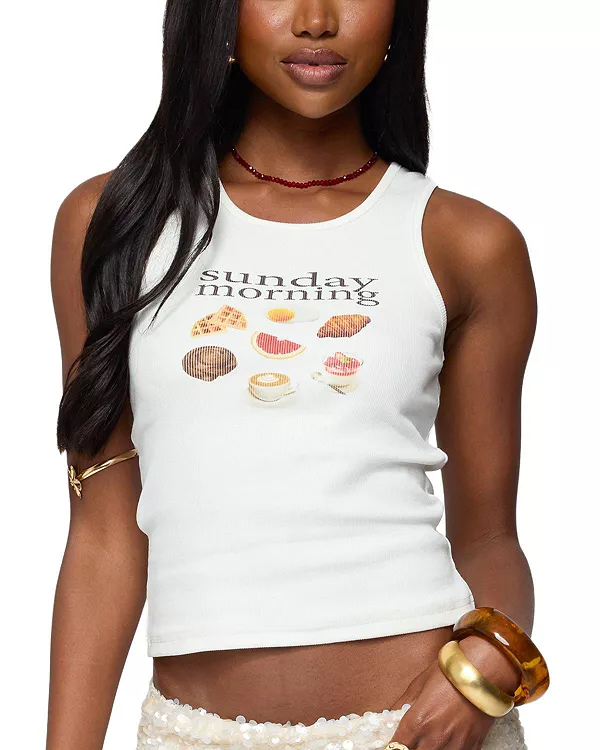 Майка воскресного утра Edikted, белый
Майка воскресного утра Edikted, белый