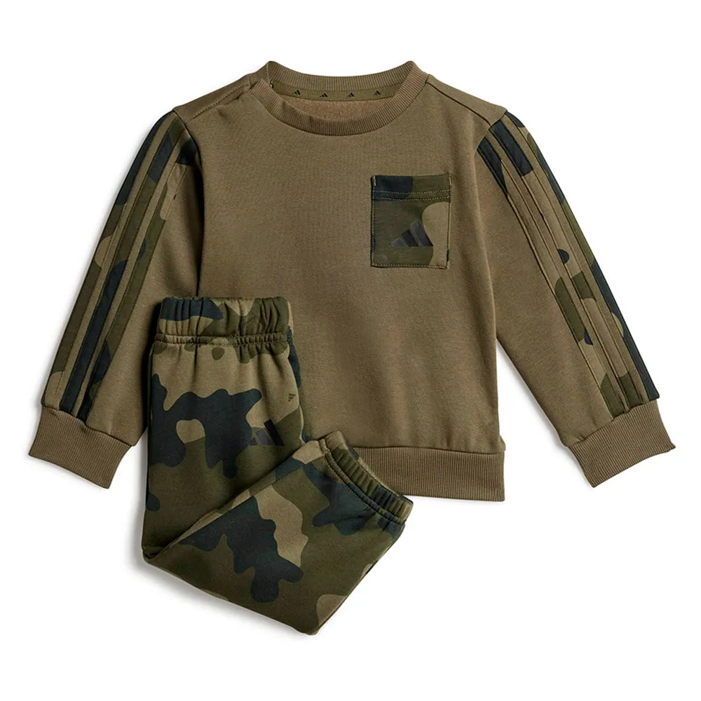 Комплект adidas Seasonal Essentials Camo Fleece Jogger In French Terry, зеленый
Комплект adidas Seasonal Essentials Camo Fleece Jogger In French Terry, зеленый