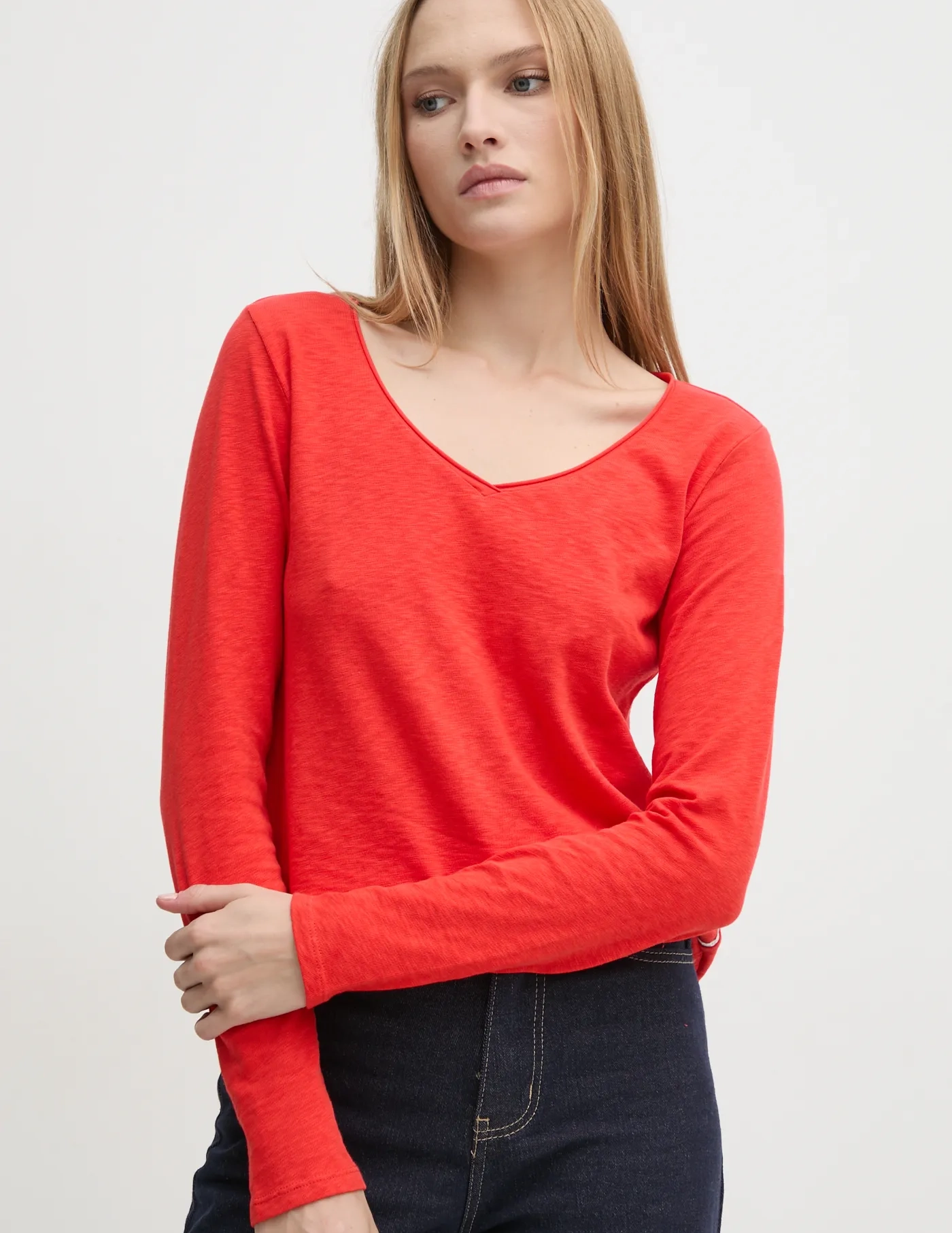 Хлопковый топ с длинными рукавами Marc O'Polo, красный
Хлопковый топ с длинными рукавами Marc O'Polo, красный