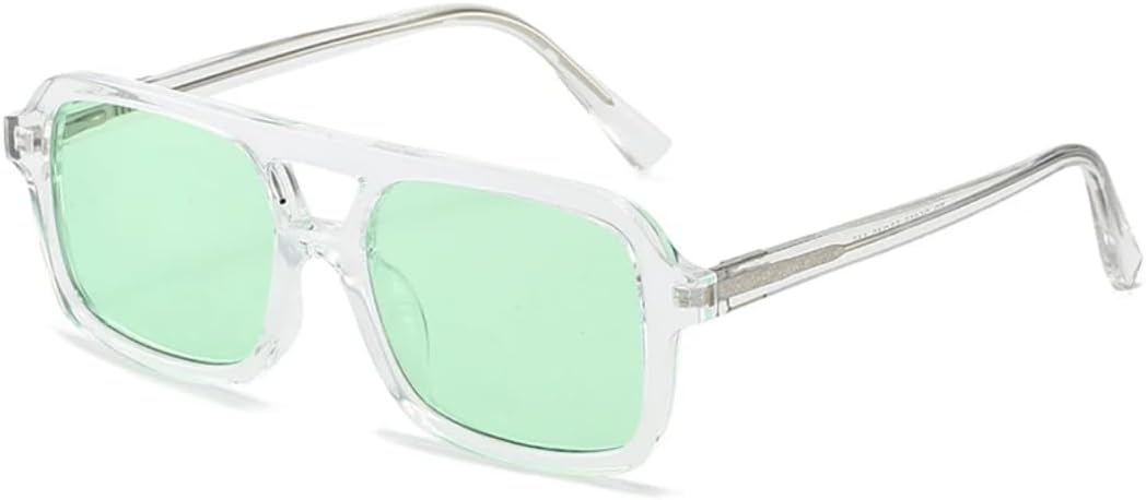 Ретро-солнцезащитные очки с двойной перемычкой для женщин и мужчин, роскошные, прозрачные, конфетного цвета, с защитой от УФ-излучения UV400, в тренде UATXTAU, Transparent Green
Ретро-солнцезащитные очки с двойной перемычкой для женщин и мужчин, роскошные, прозрачные, конфетного цвета, с защитой от УФ-излучения UV400, в тренде UATXTAU, Transparent Green