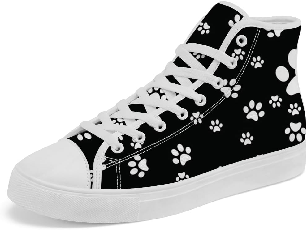 Кеды на высокой подошве с рисунком лапы, тканевые кроссовки на шнуровке, повседневная обувь для женщин и мужчин Chebing, черный
Кеды на высокой подошве с рисунком лапы, тканевые кроссовки на шнуровке, повседневная обувь для женщин и мужчин Chebing, черный