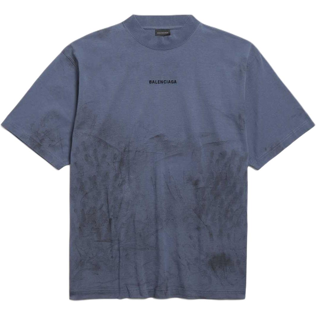 Футболка из хлопка с логотипом Balenciaga, темно-синий
Футболка из хлопка с логотипом Balenciaga, темно-синий