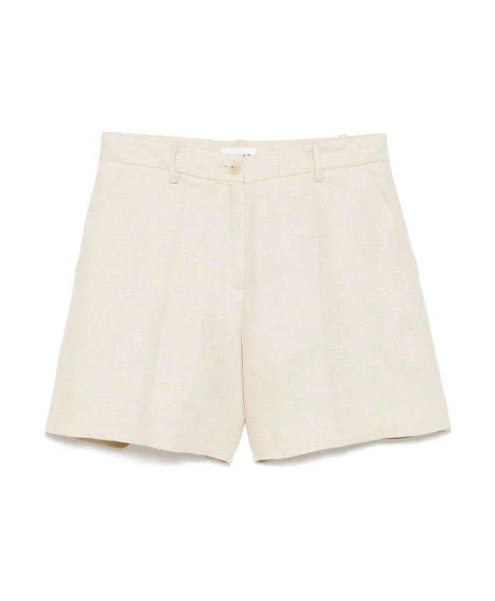 Бежевые льняные шорты с петлями для ремня P.A.R.O.S.H., бежевый
Бежевые льняные шорты с петлями для ремня P.A.R.O.S.H., бежевый