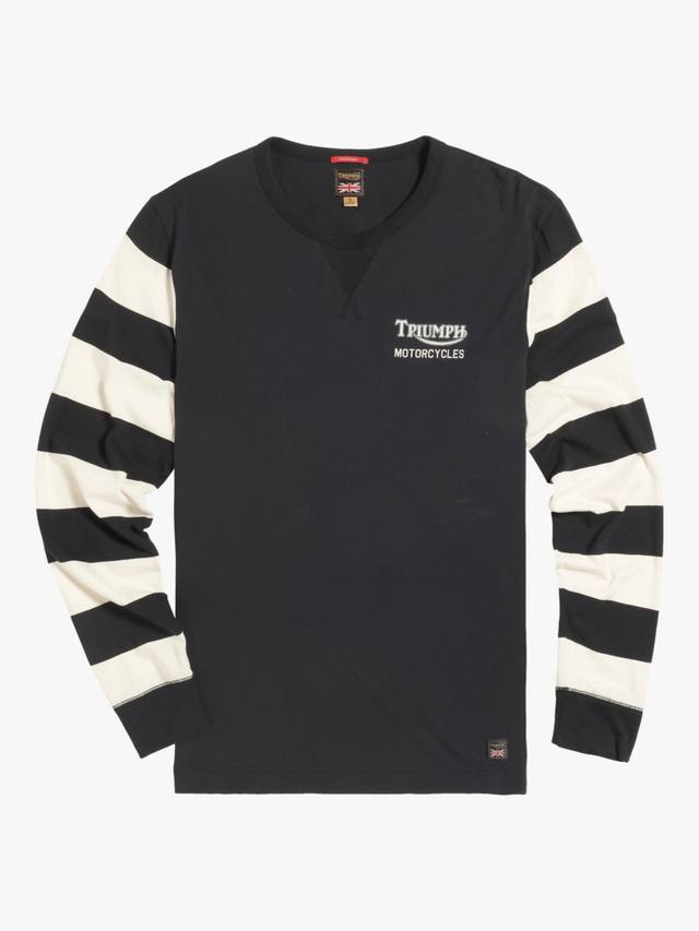 Хлопчатобумажная футболка super track с длинным рукавом Triumph Motorcycles, черный
Хлопчатобумажная футболка super track с длинным рукавом Triumph Motorcycles, черный