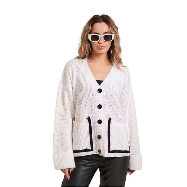 Женский вязаный кардиган с пуговицами и цветными блоками Yesfashion, White
Женский вязаный кардиган с пуговицами и цветными блоками Yesfashion, White