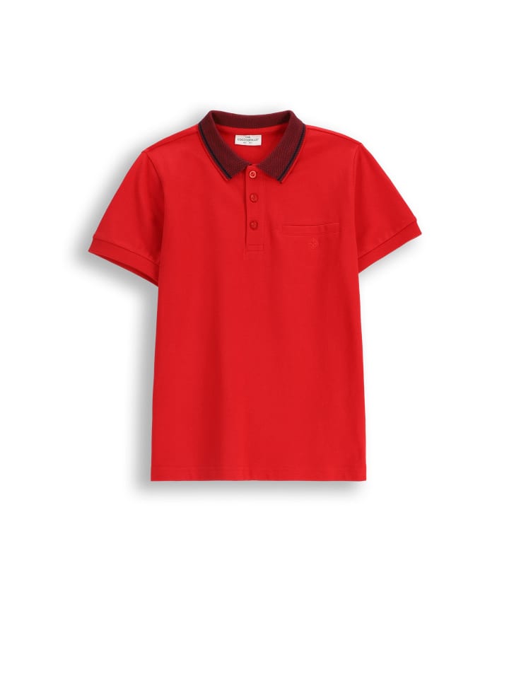 Красная рубашка-поло с короткими рукавами Coccodrillo
Красная рубашка-поло с короткими рукавами Coccodrillo