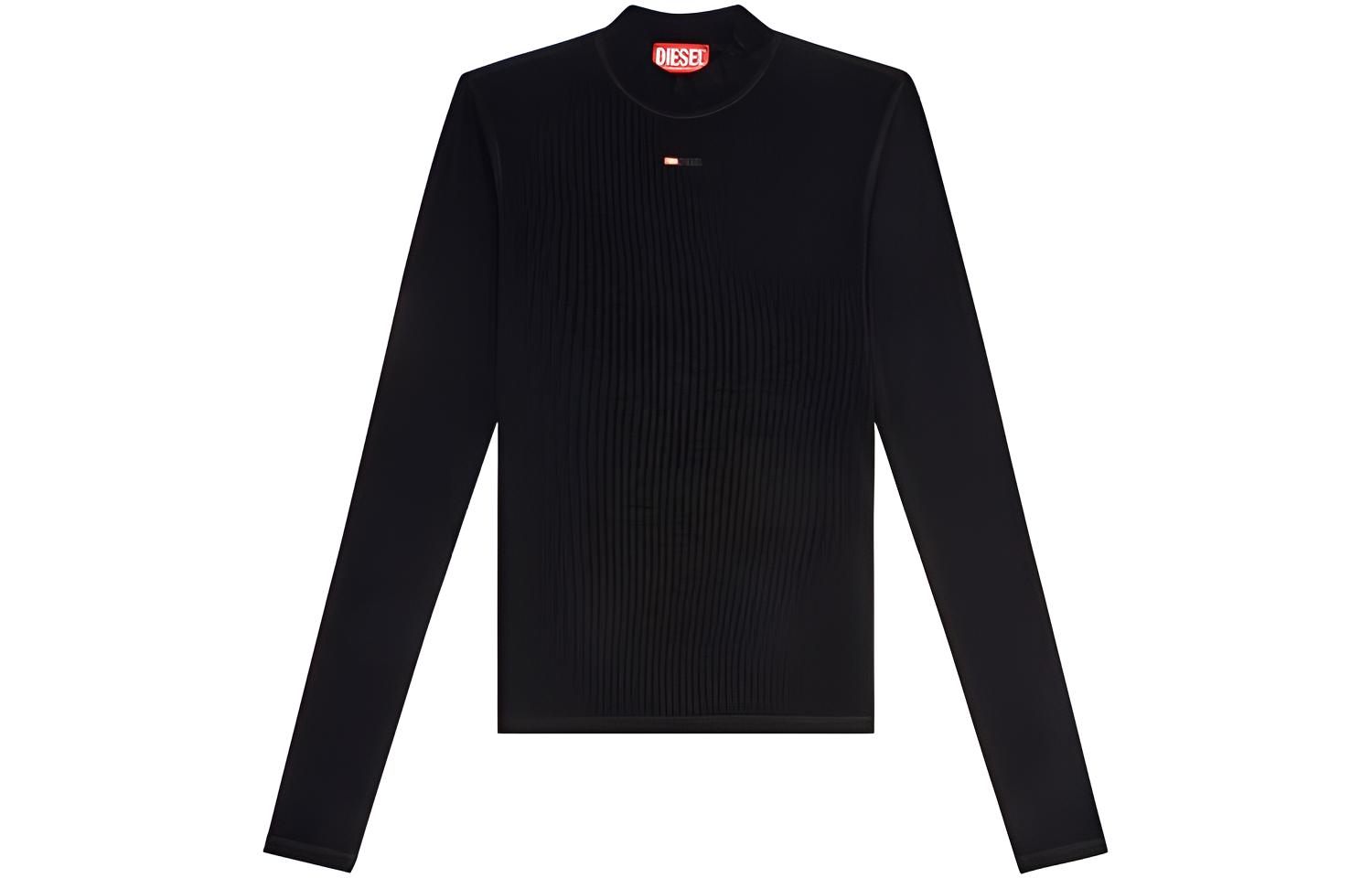Футболка с длинным рукавом и воротником стойкой DIESEL, черная
Футболка с длинным рукавом и воротником стойкой DIESEL, черная