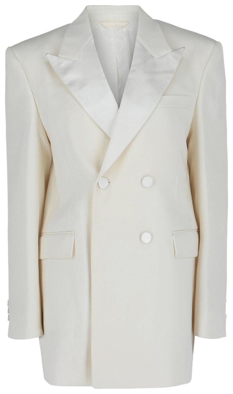 Двубортный жакет Givenchy с атласной отделкой, белый
Двубортный жакет Givenchy с атласной отделкой, белый