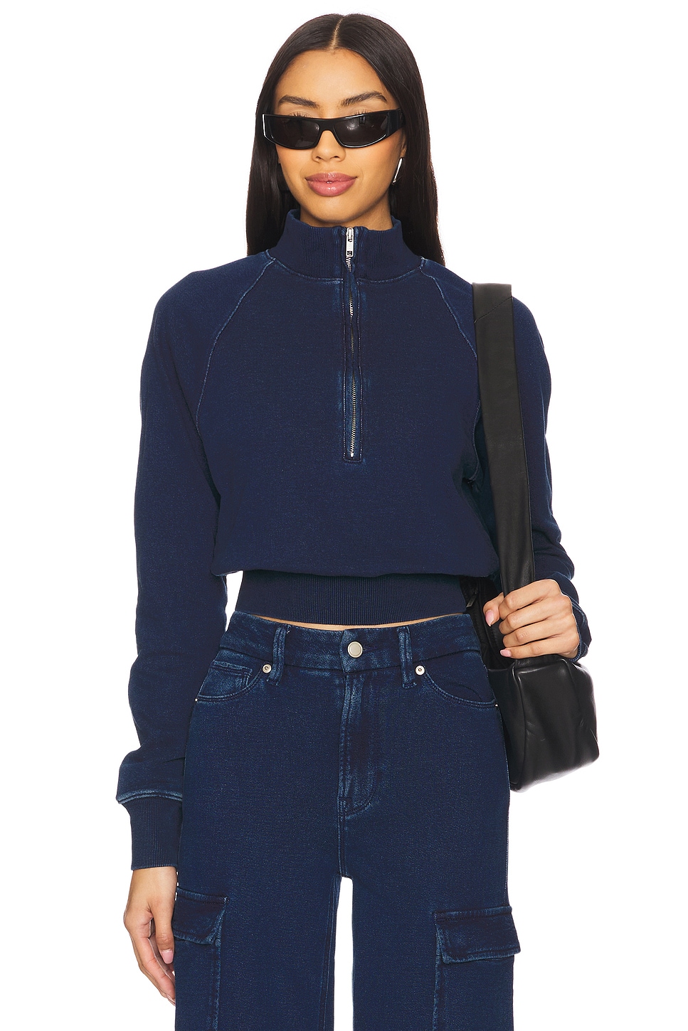 Пуловер с имитацией застёжки-молнии Jeanius от Good American, indigo377
Пуловер с имитацией застёжки-молнии Jeanius от Good American, indigo377