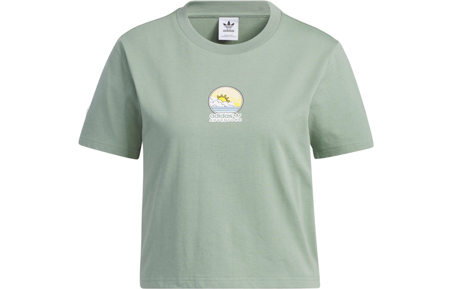 Укороченный топ женский пыльно-зеленый Adidas Originals
Укороченный топ женский пыльно-зеленый Adidas Originals