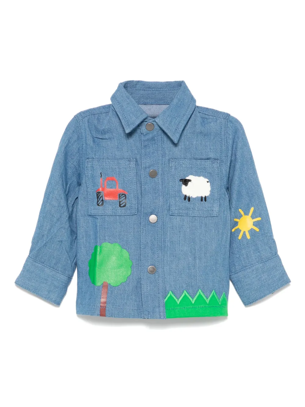 Рубашка Farmyard с аппликацией Stella McCartney Kids, синий
Рубашка Farmyard с аппликацией Stella McCartney Kids, синий