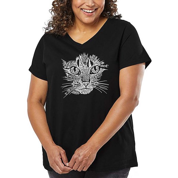 Женская футболка plus size с принтом в виде мордочки кошки La Pop Art, Black, Черный, Женская футболка plus size с принтом в виде мордочки кошки La Pop Art, Black
Женская футболка plus size с принтом в виде мордочки кошки La Pop Art, Black, Черный, Женская футболка plus size с принтом в виде мордочки кошки La Pop Art, Black