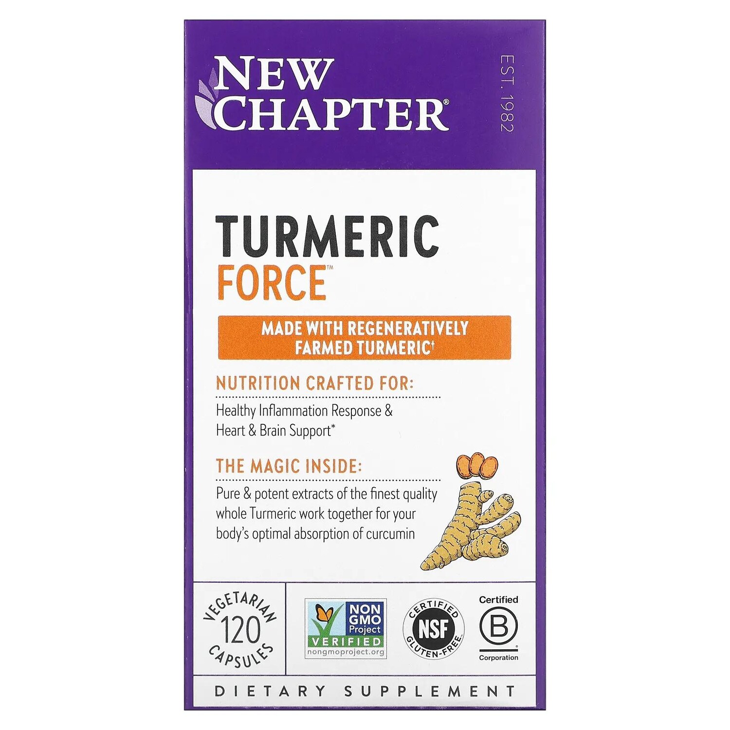 New Chapter Растительные капсулы Turmeric Force 120 шт.
New Chapter Растительные капсулы Turmeric Force 120 шт.